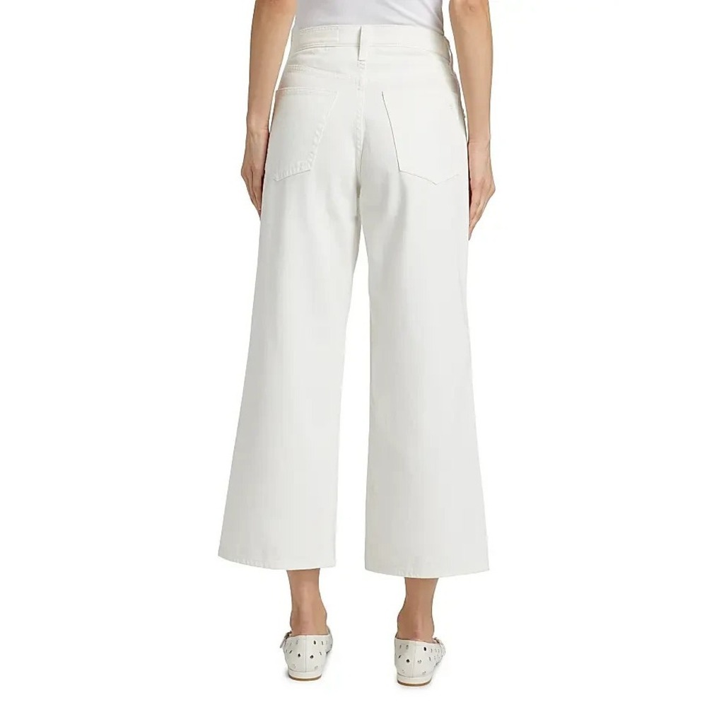 Rag & Bone The Andi Embellished High Rise Ankle Wide Leg Jeans 26 White Jewel - Picture 7 of 12